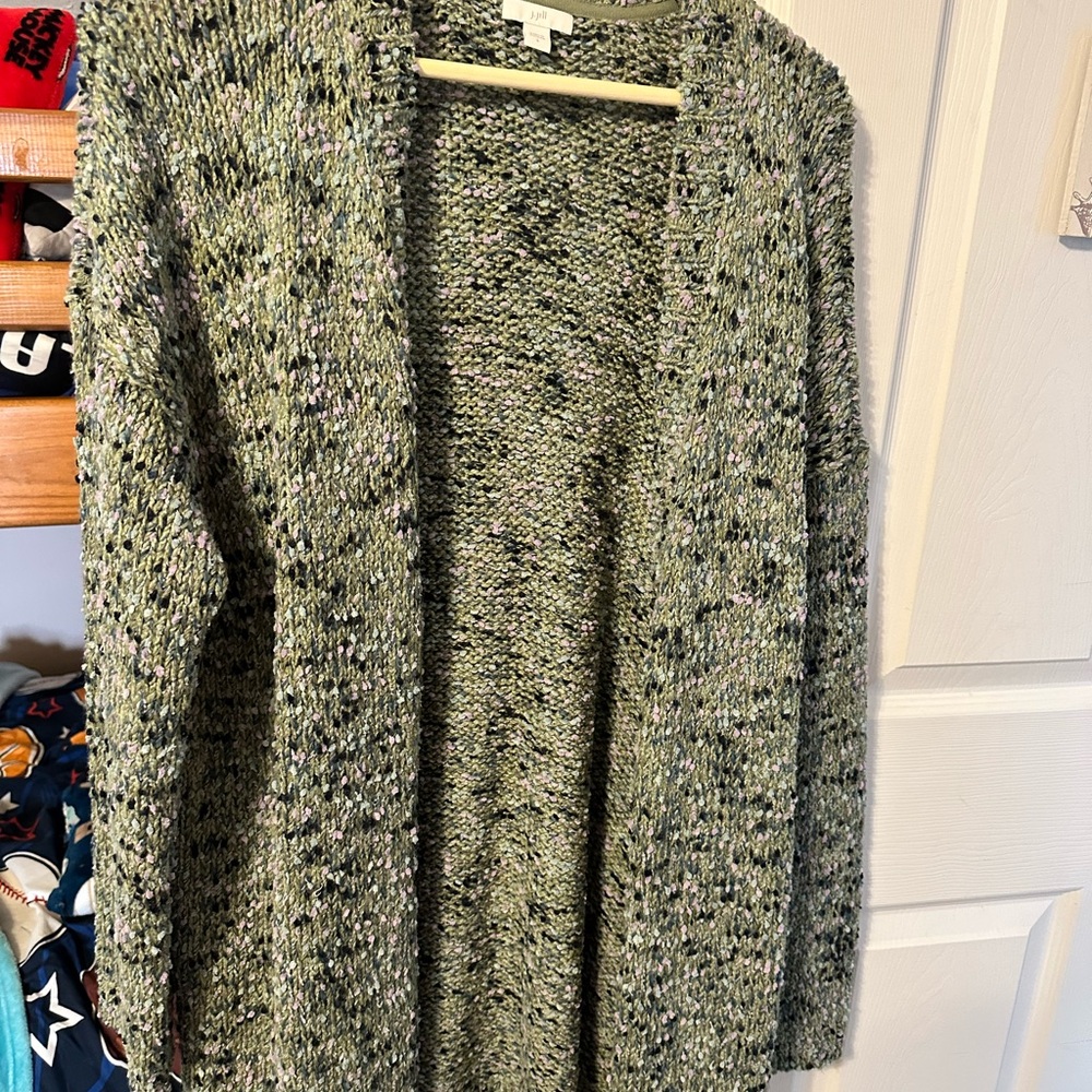 Women's JJill Green speckled Sweater